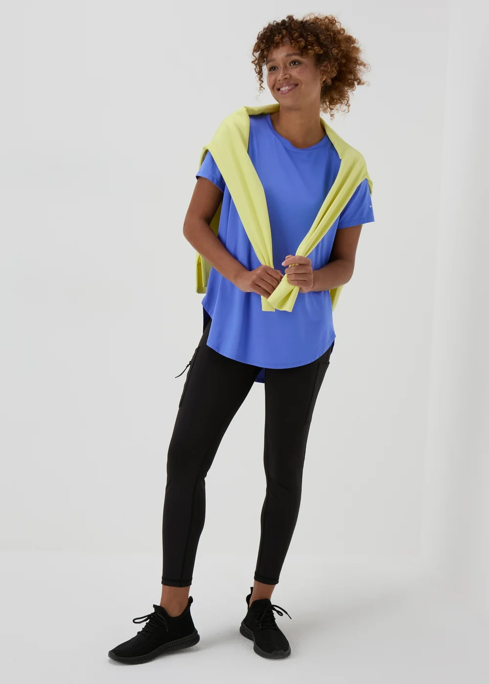 Souluxe Blue Longline T-Shirt - Small Image 4