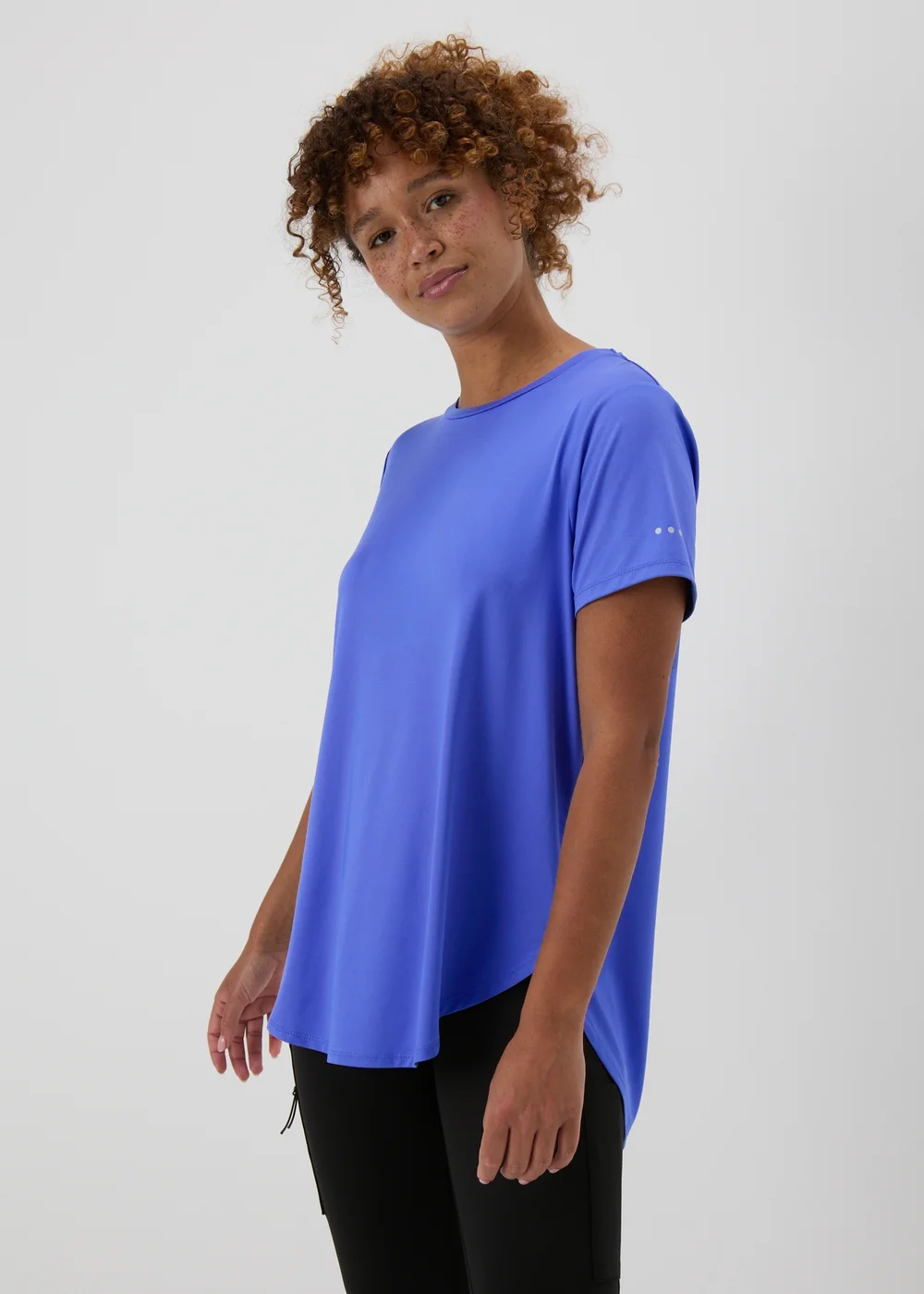 Souluxe Blue Longline T-Shirt - Small Image 3