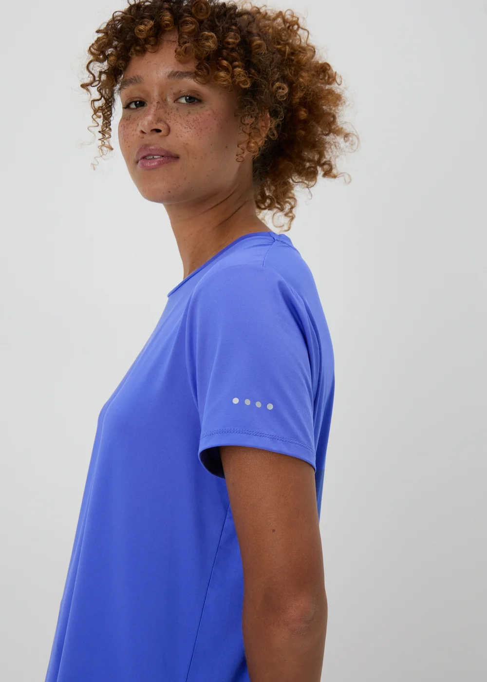Souluxe Blue Longline T-Shirt - Small Image 1