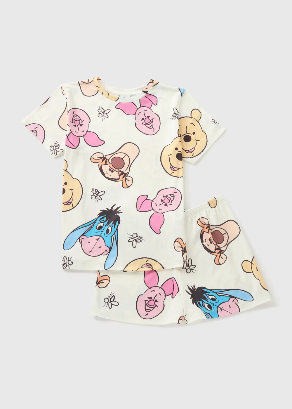 Winnie The Pooh Kids Top & Shorts Pyjama Set (3-13yrs) - Age 3 Years Image 1