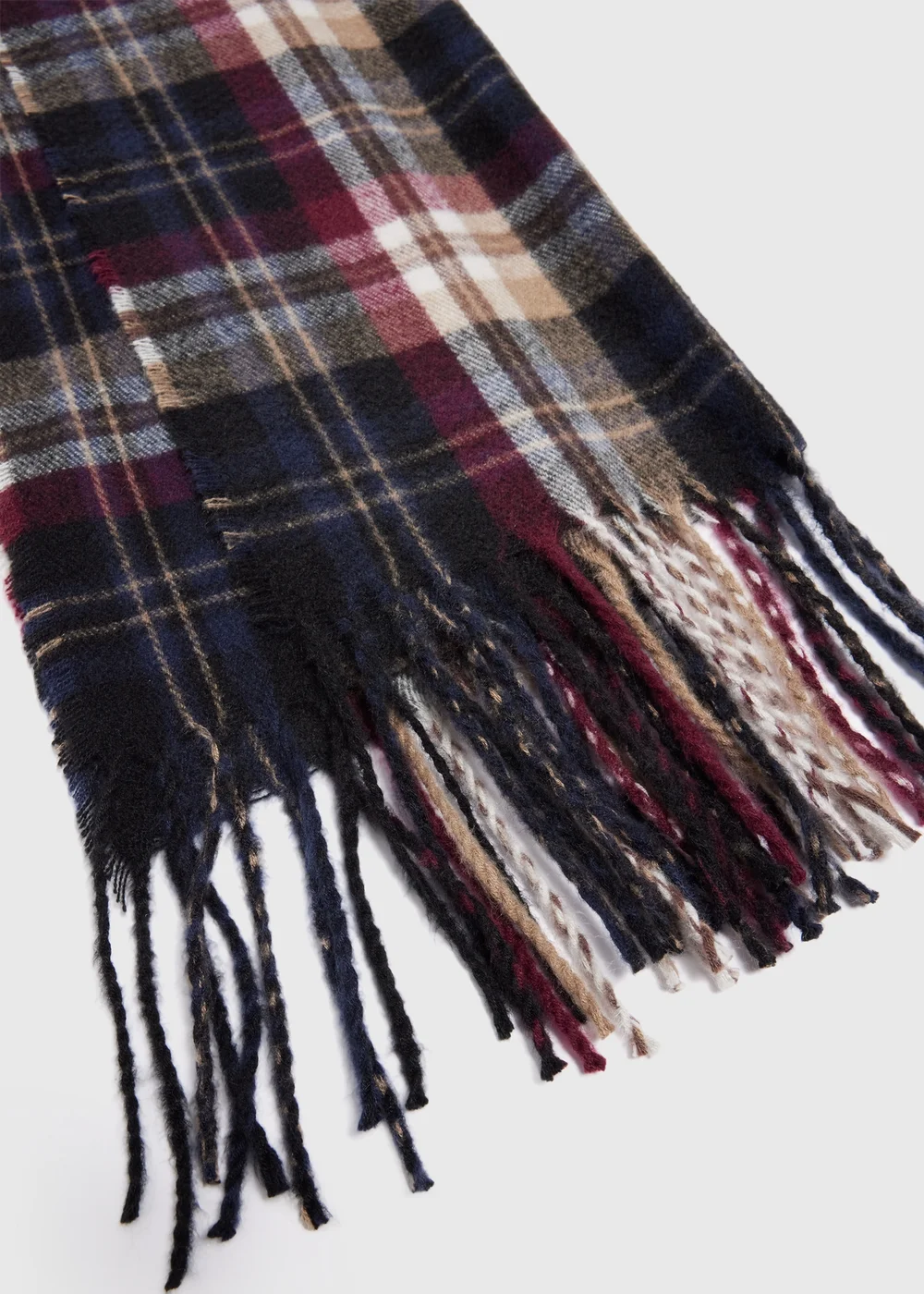 Multicolour Check Woven Scarf - One Size Image 2