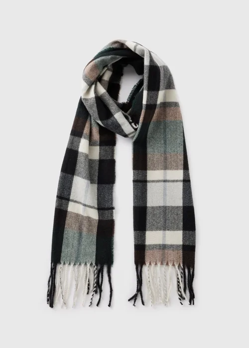 Multicolour Check Woven Scarf - One Size Image 1