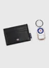 Ben Sherman Black Cardholder & Keychain Set - One Size Image 2