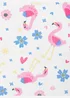 Name It Girls White Flamingo Print Dress (9mths-5yrs) - 9-12 months Image 3