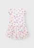 Name It Girls White Flamingo Print Dress (9mths-5yrs) - 9-12 months Image 1