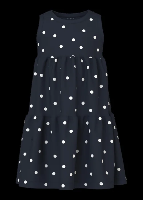 Name It Girls Dark Blue Spencer Dress (6-12yrs) - 6 Yrs Image 4