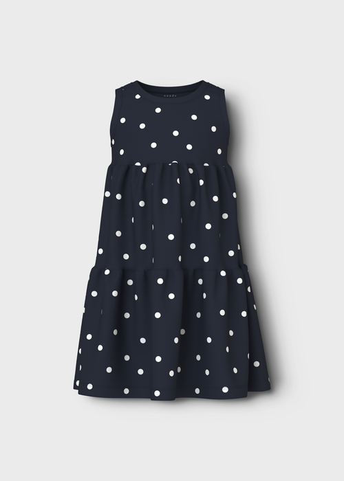 Name It Girls Dark Blue Spencer Dress (6-12yrs) - 6 Yrs Image 1