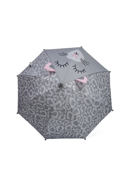 ToeZone Grey Cat Themed Umbrella - One Size Image 2