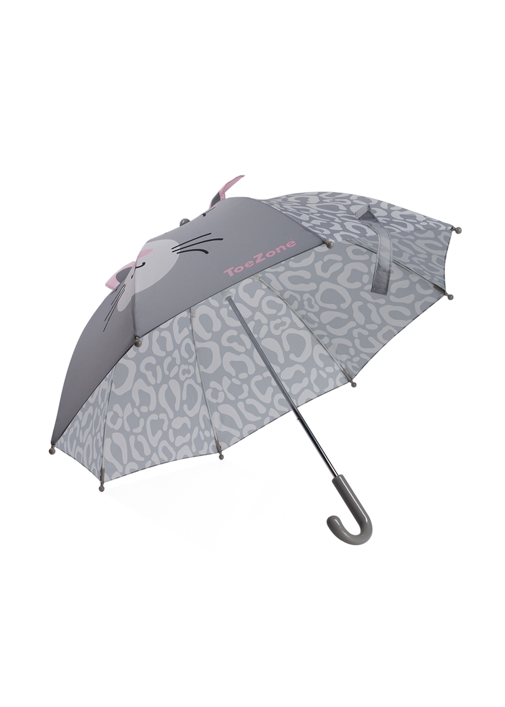 ToeZone Grey Cat Themed Umbrella - One Size Image 3