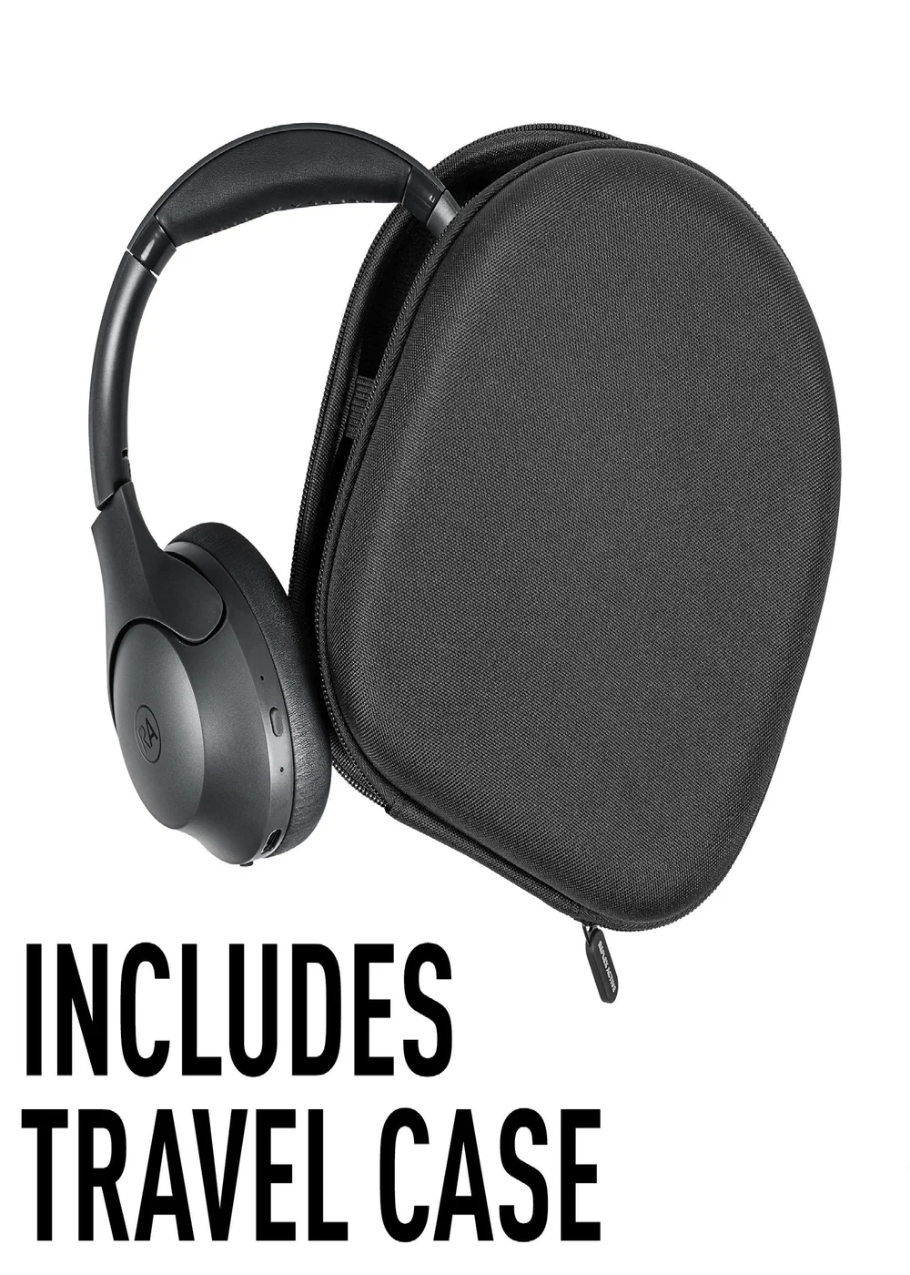 Reflex Active Black Wireless Noise Cancelling Headphones With Case - One Size Image 3