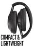 Reflex Active Black Wireless Noise Cancelling Headphones With Case - One Size Image 4