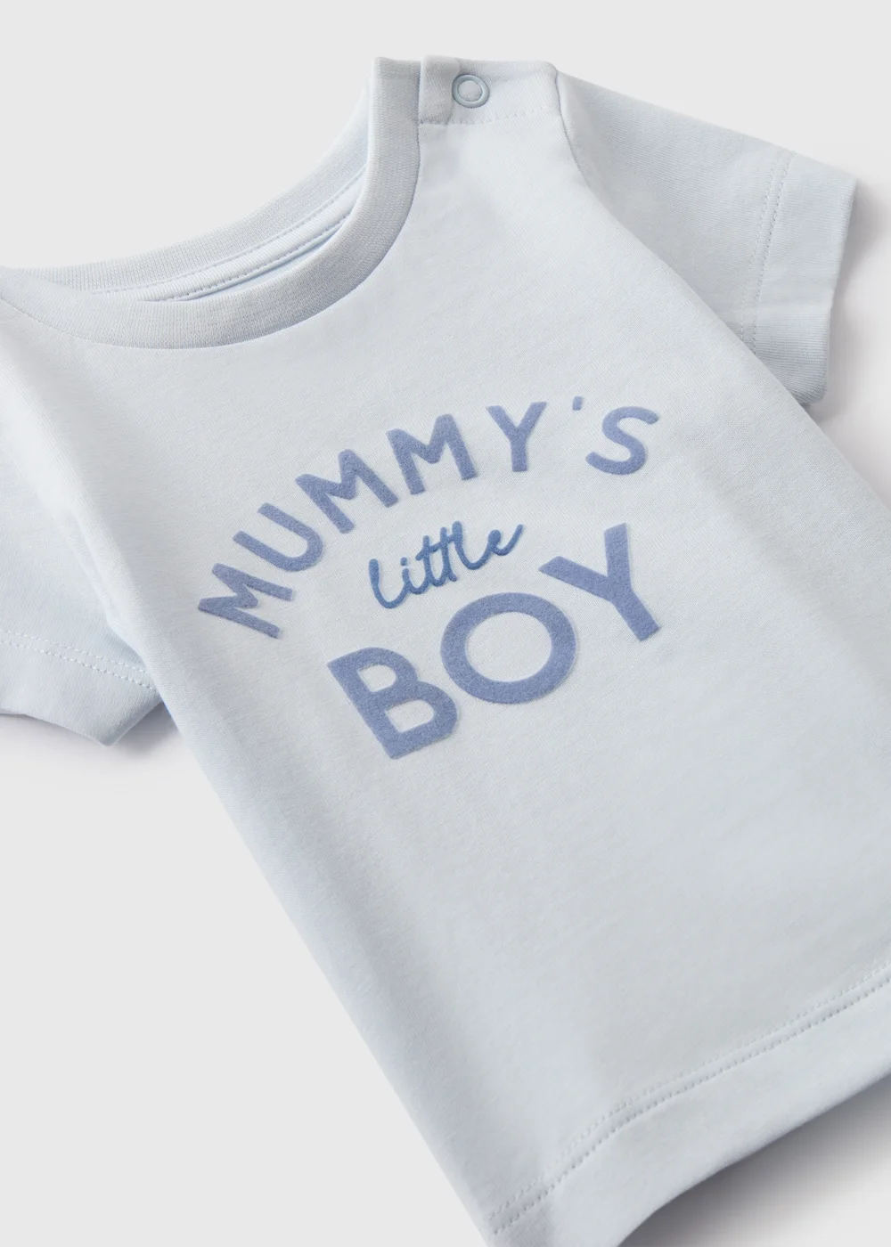Baby Blue Mummy's Little Boy T-Shirt (Newborn-23mths) - Up to 1 Month Image 2