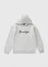 Boys Grey Marl NYC Hoodie (7-15yrs) - 7 Yrs Image 1