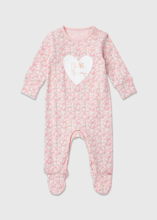 Baby Cream Mummy Sleepsuit (Newborn-18mths) - First Size Image 1