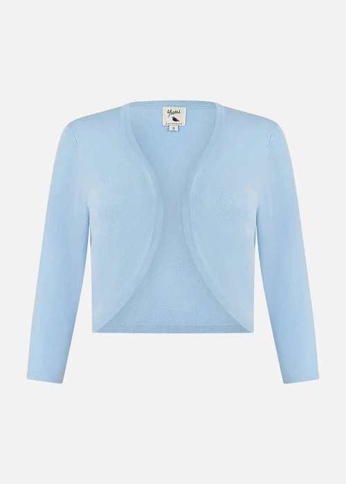 Yumi Blue Knitted Curve Bolero - S Image 3
