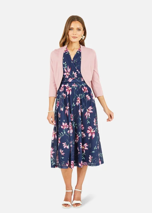 Yumi Blush Knitted Curve Bolero - S Image 1