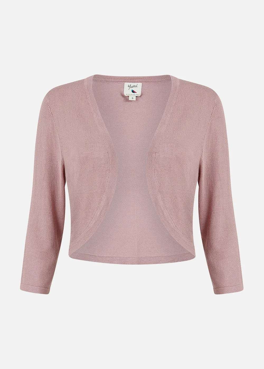 Yumi Blush Knitted Curve Bolero - S Image 3