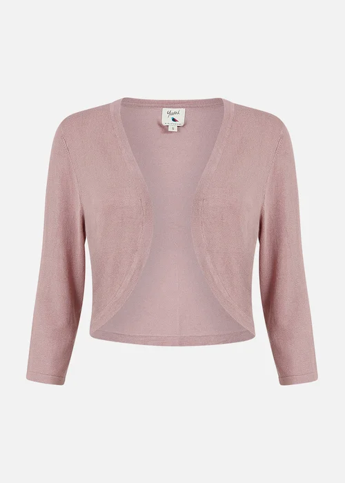 Yumi Blush Knitted Curve Bolero - S Image 3