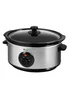 Swan Stainless Steel Slow Cooker (3.5L) - One Size Image 1