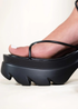 Where's That From Black Ada Chunky Strappy Sandals - Size 7 Image 2