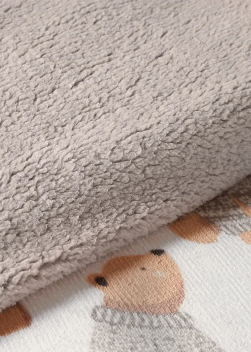 Natural Bear Fleece Duvet Set - Double Image 3