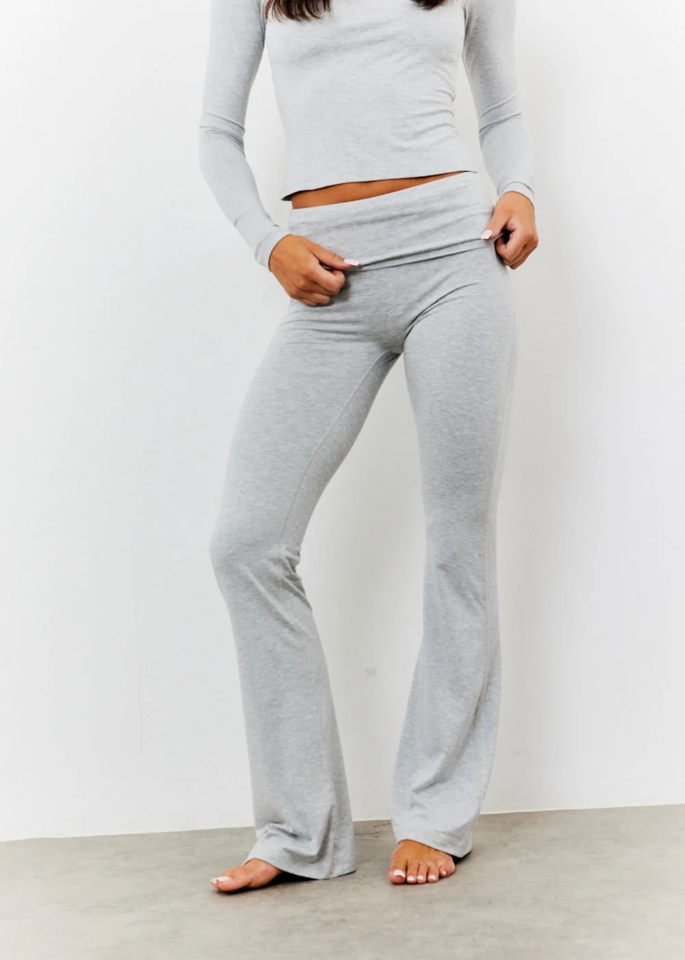 In The Style Grey Flare Trousers - 12 Image 7