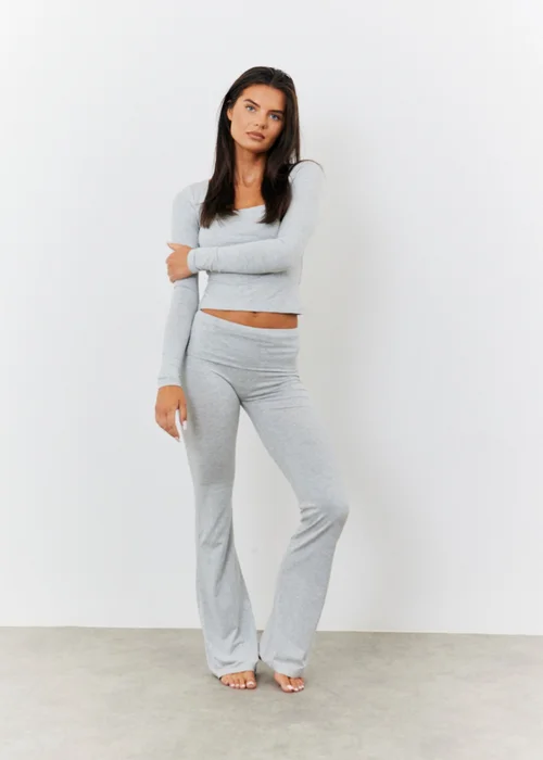 In The Style Grey Flare Trousers - 12 Image 5