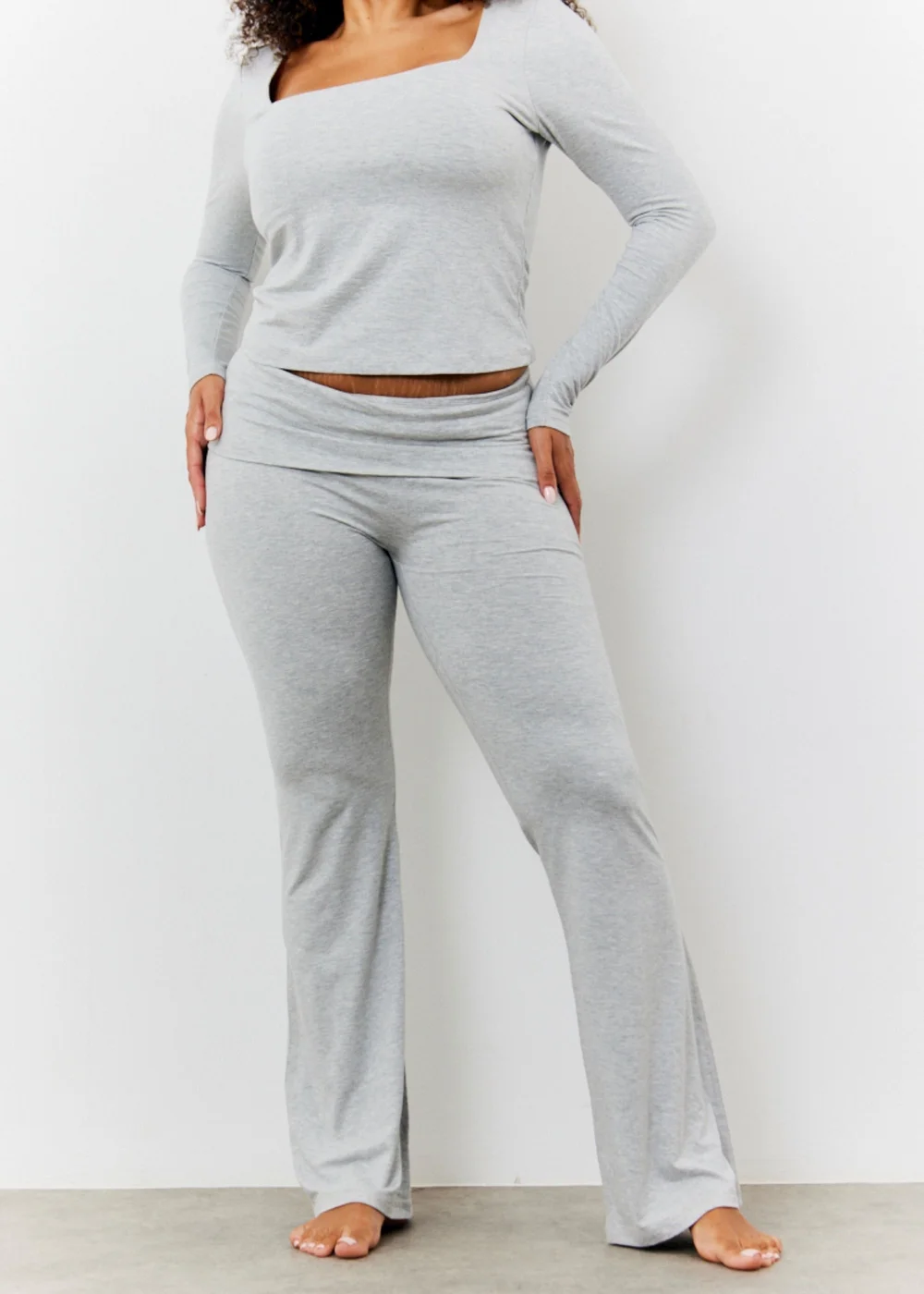 In The Style Grey Flare Trousers - 12 Image 3