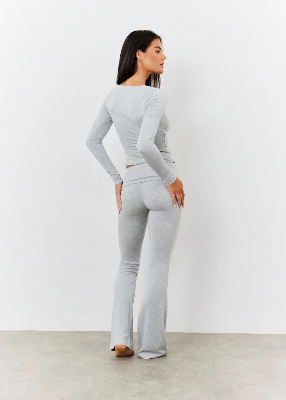 In The Style Grey Flare Trousers - 12 Image 6