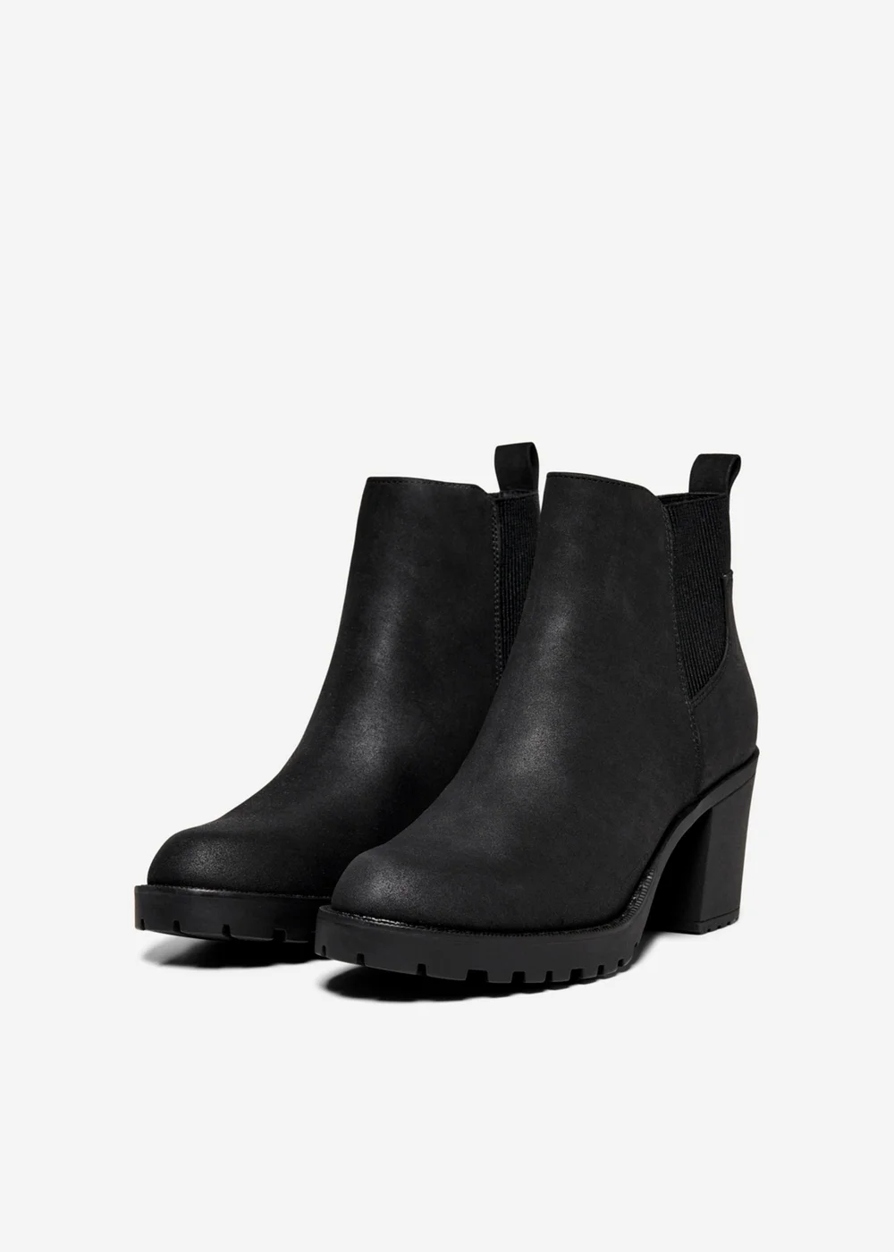 Only Black Heeled Boots - Size 8 Image 1