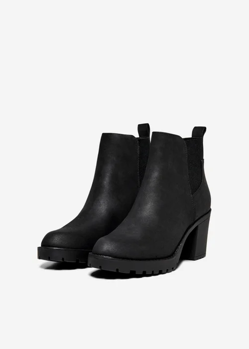 Only Black Heeled Boots - Size 8 Image 1
