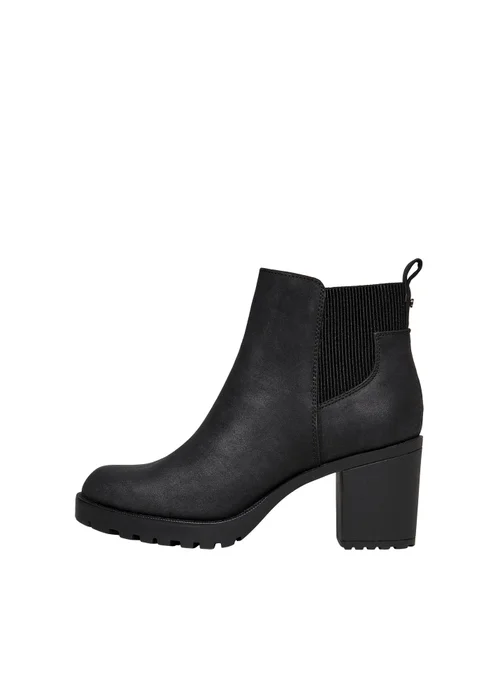 Only Black Heeled Boots - Size 8 Image 5