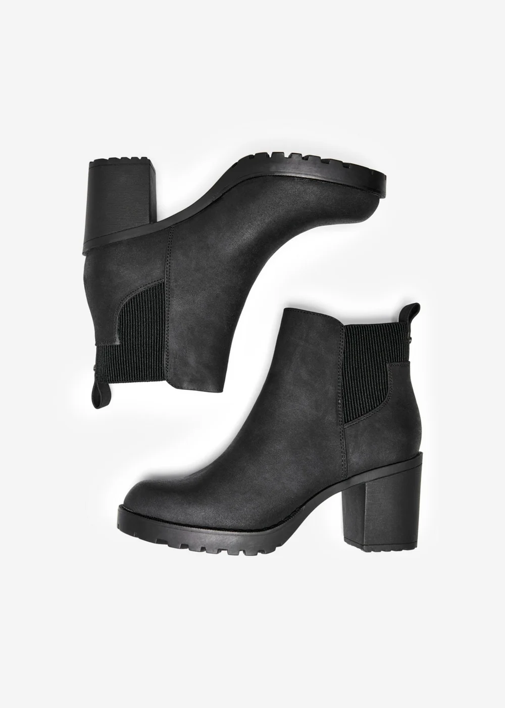 Only Black Heeled Boots - Size 8 Image 3