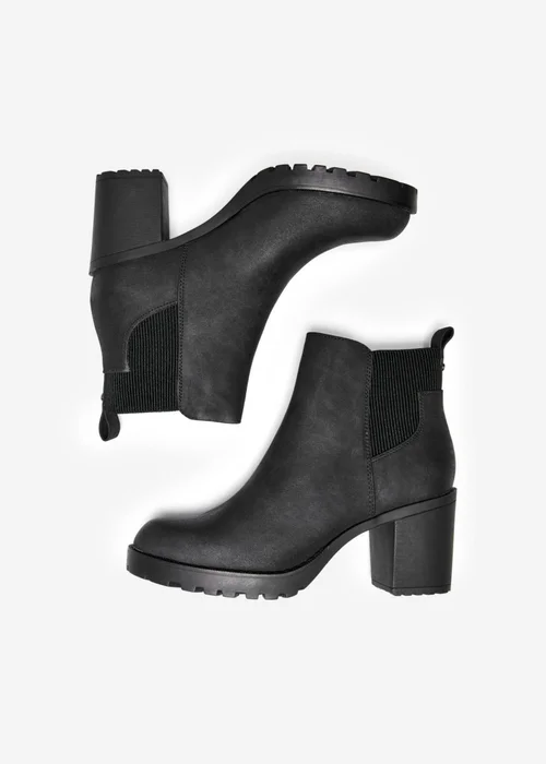 Only Black Heeled Boots - Size 8 Image 3