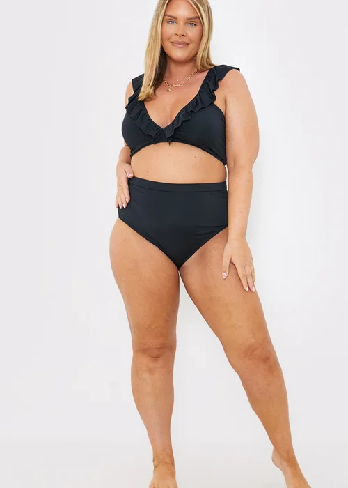In The Style Black Co Ord High Bikini Bottoms - 8 Image 6