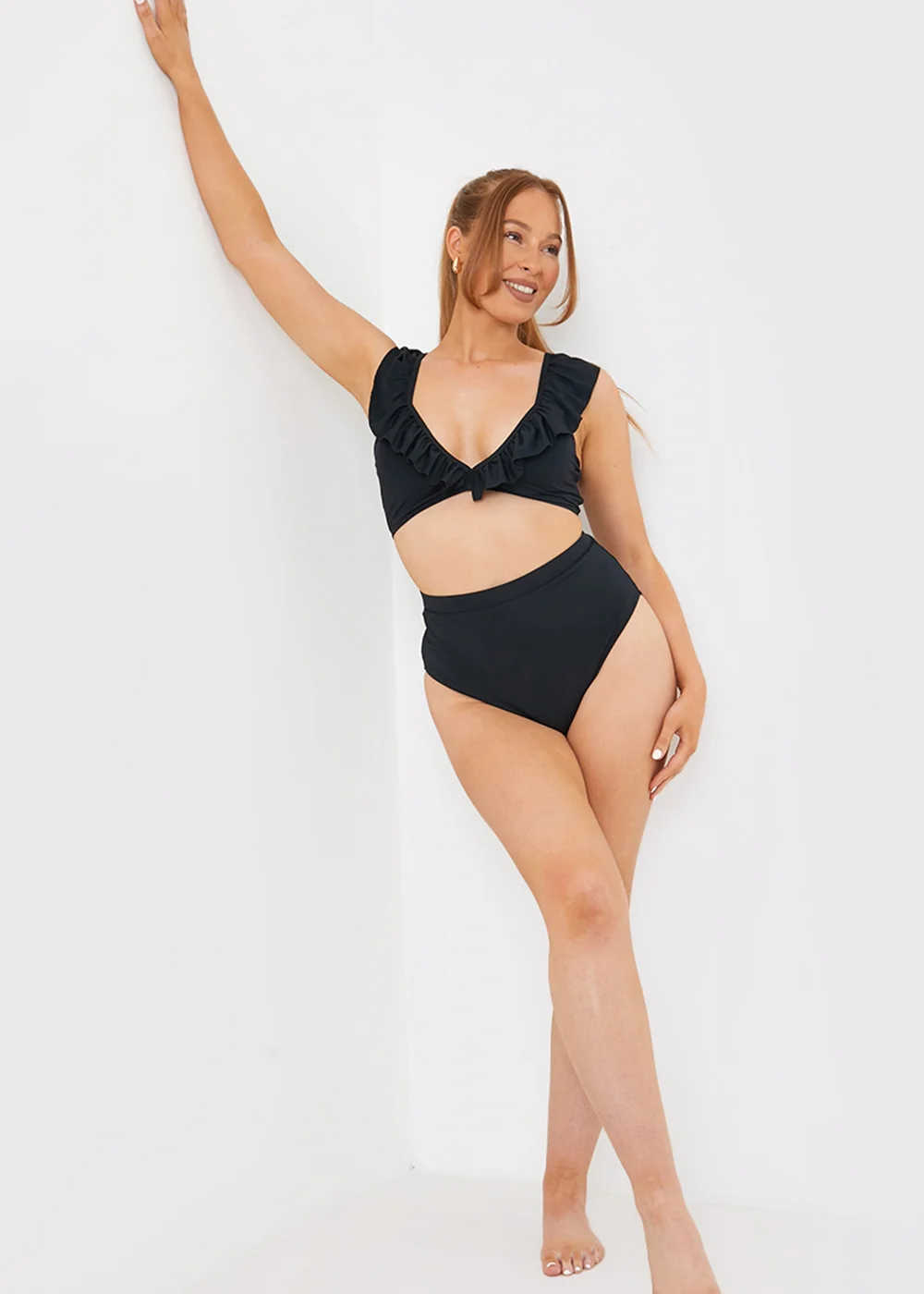 In The Style Black Co Ord High Bikini Bottoms - 8 Image 2