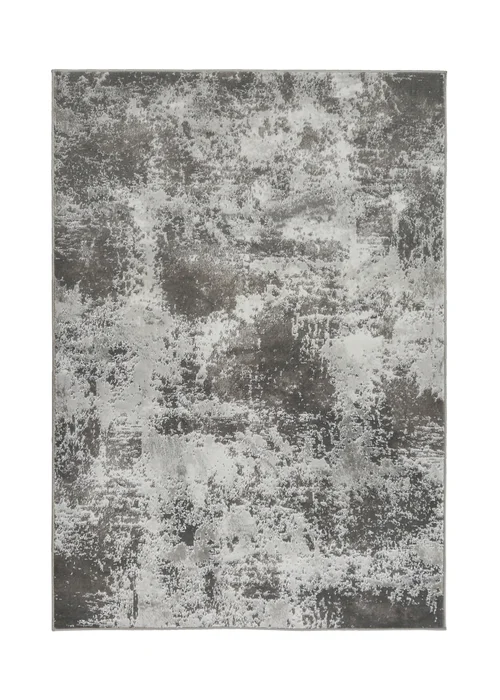 Homemaker Avery Grey Marble Rug - 80 x 150 Image 2