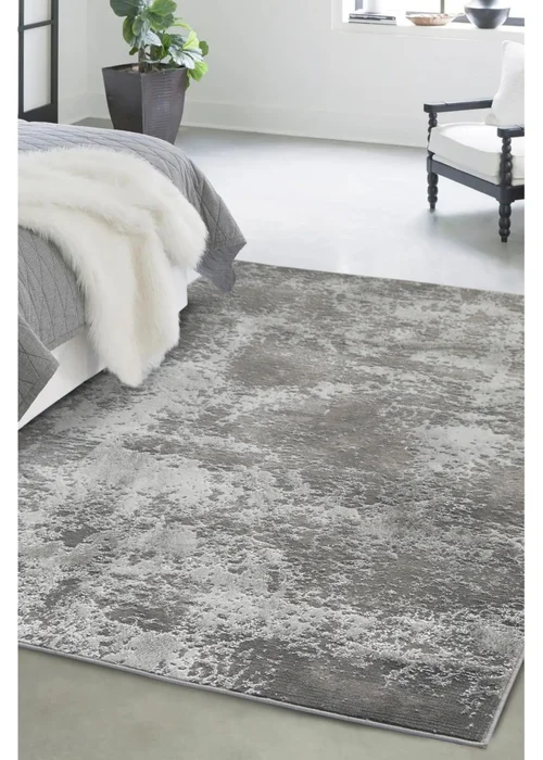 Homemaker Avery Grey Marble Rug - 80 x 150 Image 1