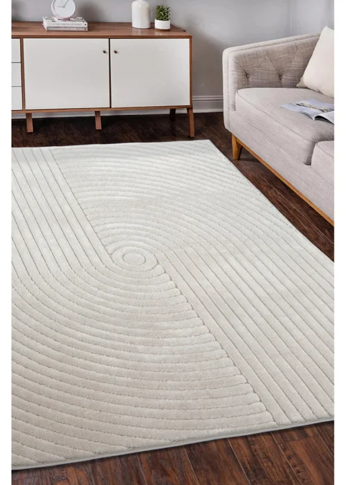Homemaker Malmo White Knot Rug - 120 x 170 Image 1