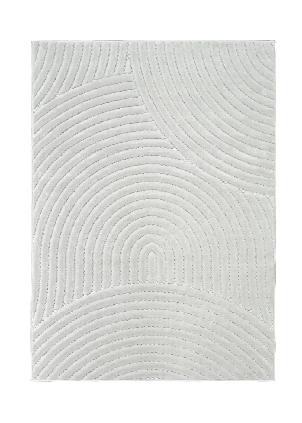 Homemaker Malmo White Curves Rug - 160 X 230 Image 2