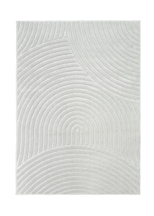 Homemaker Malmo White Curves Rug - 160 X 230 Image 2