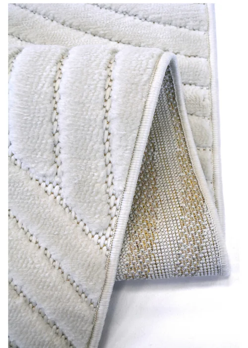 Homemaker Malmo White Curves Rug - 160 X 230 Image 4