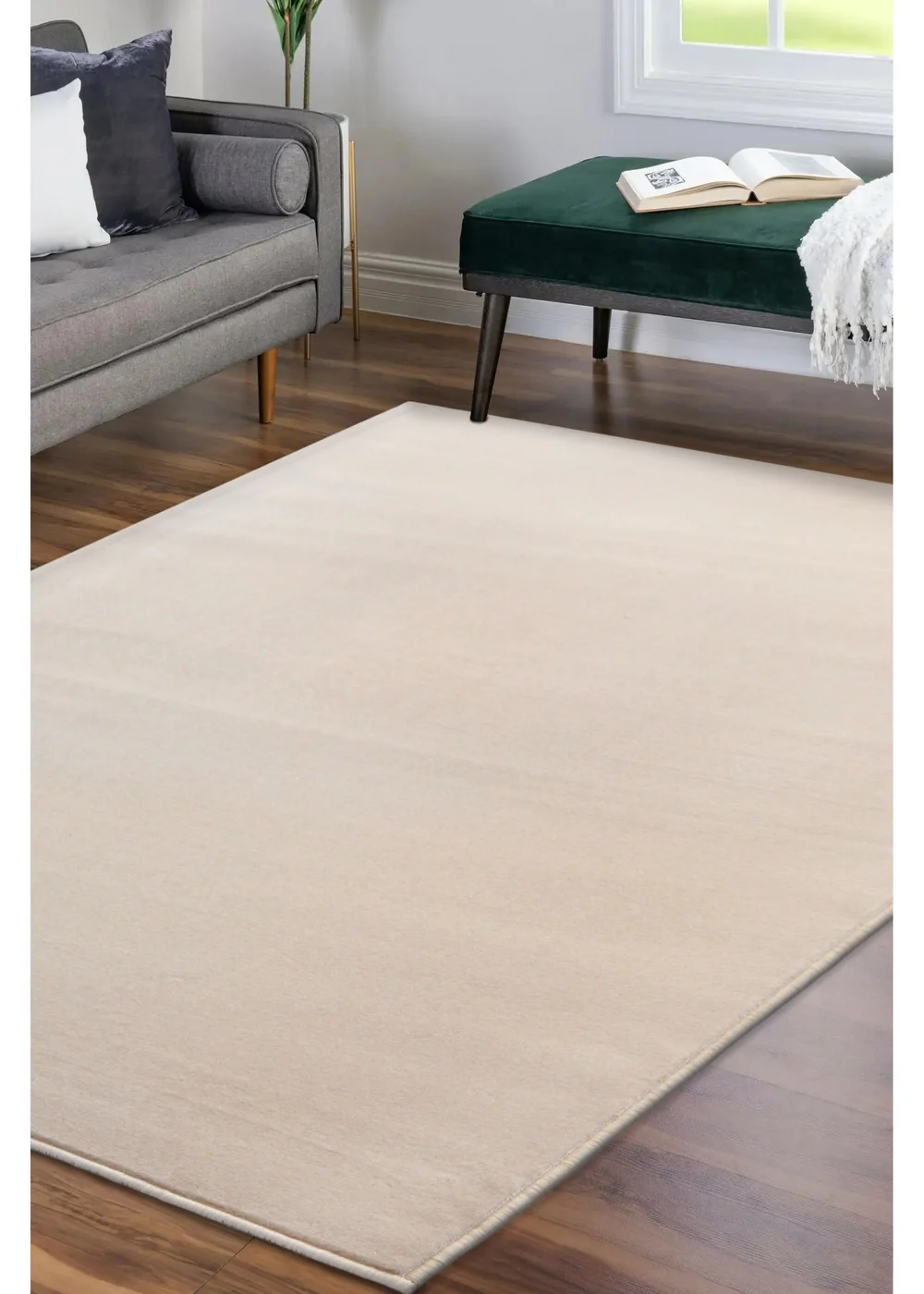 Homemaker Maestro Plain Natural Rug - 80 x 150 Image 4