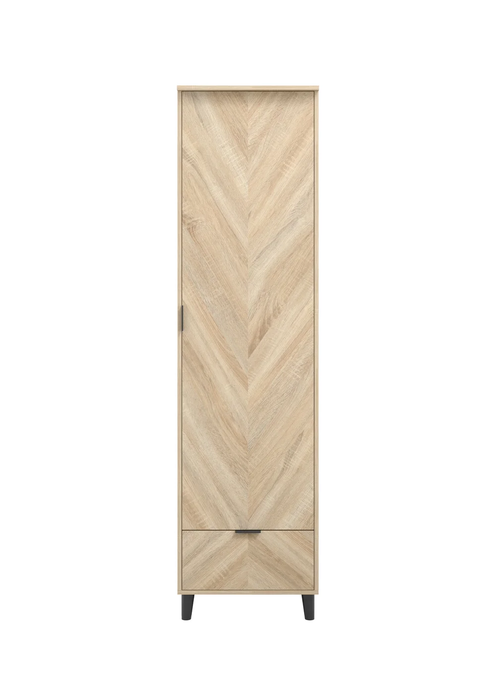 Aura Sorgente Chevron 1 Door Wardrobe - One Size Image 1