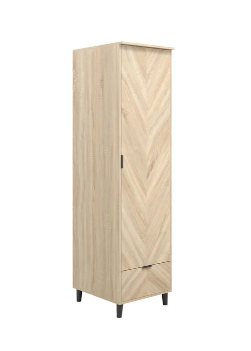 Aura Sorgente Chevron 1 Door Wardrobe - One Size Image 3