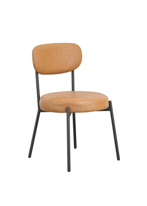 Aura Toby Caramel Dining Chair (2 Per Pack) - One Size Image 3