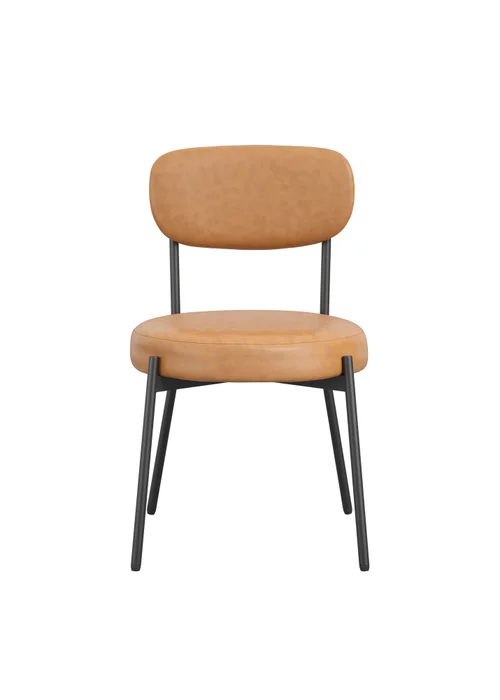 Aura Toby Caramel Dining Chair (2 Per Pack) - One Size Image 2