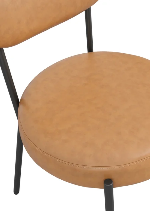 Aura Toby Caramel Dining Chair (2 Per Pack) - One Size Image 5