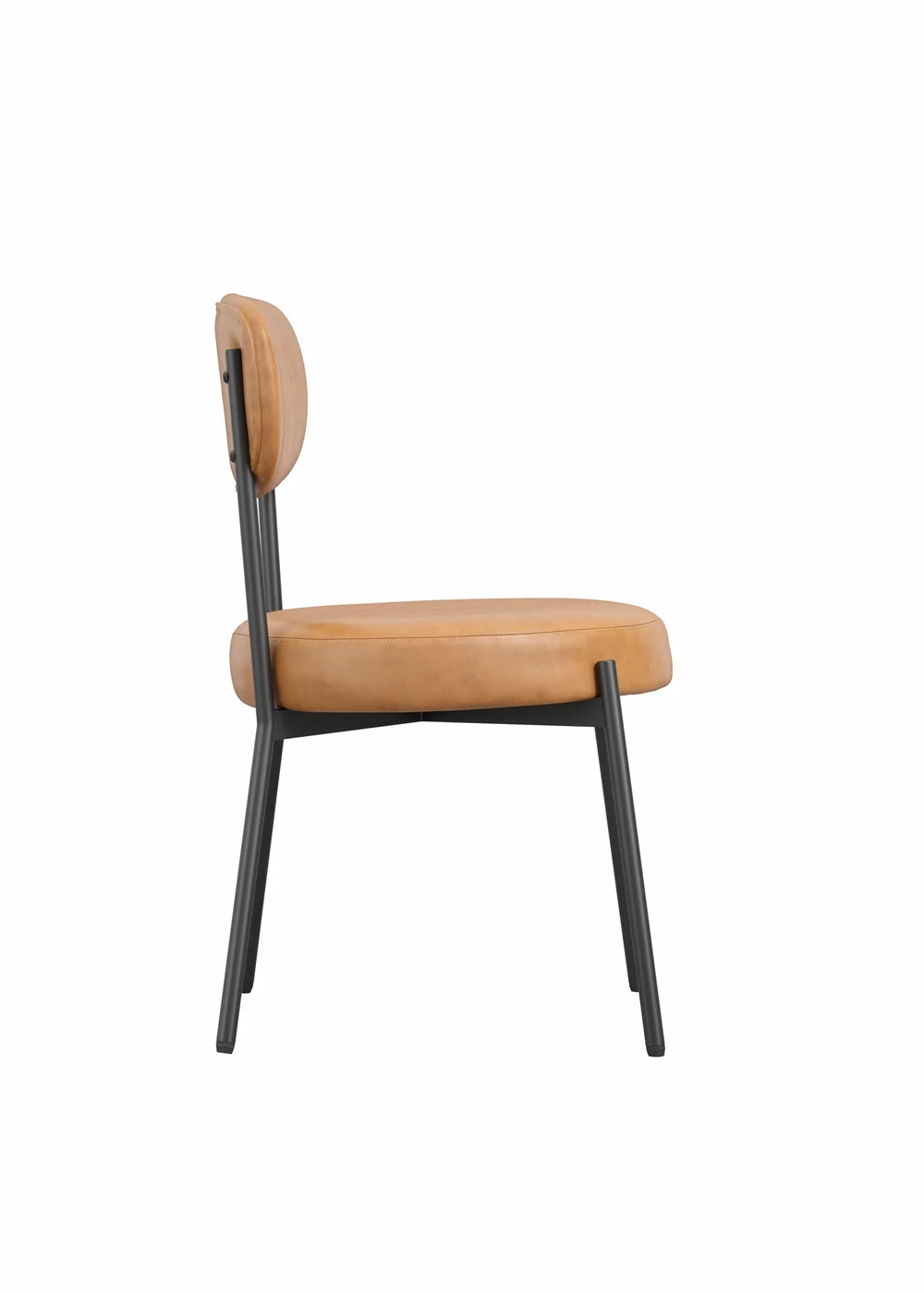 Aura Toby Caramel Dining Chair (2 Per Pack) - One Size Image 4