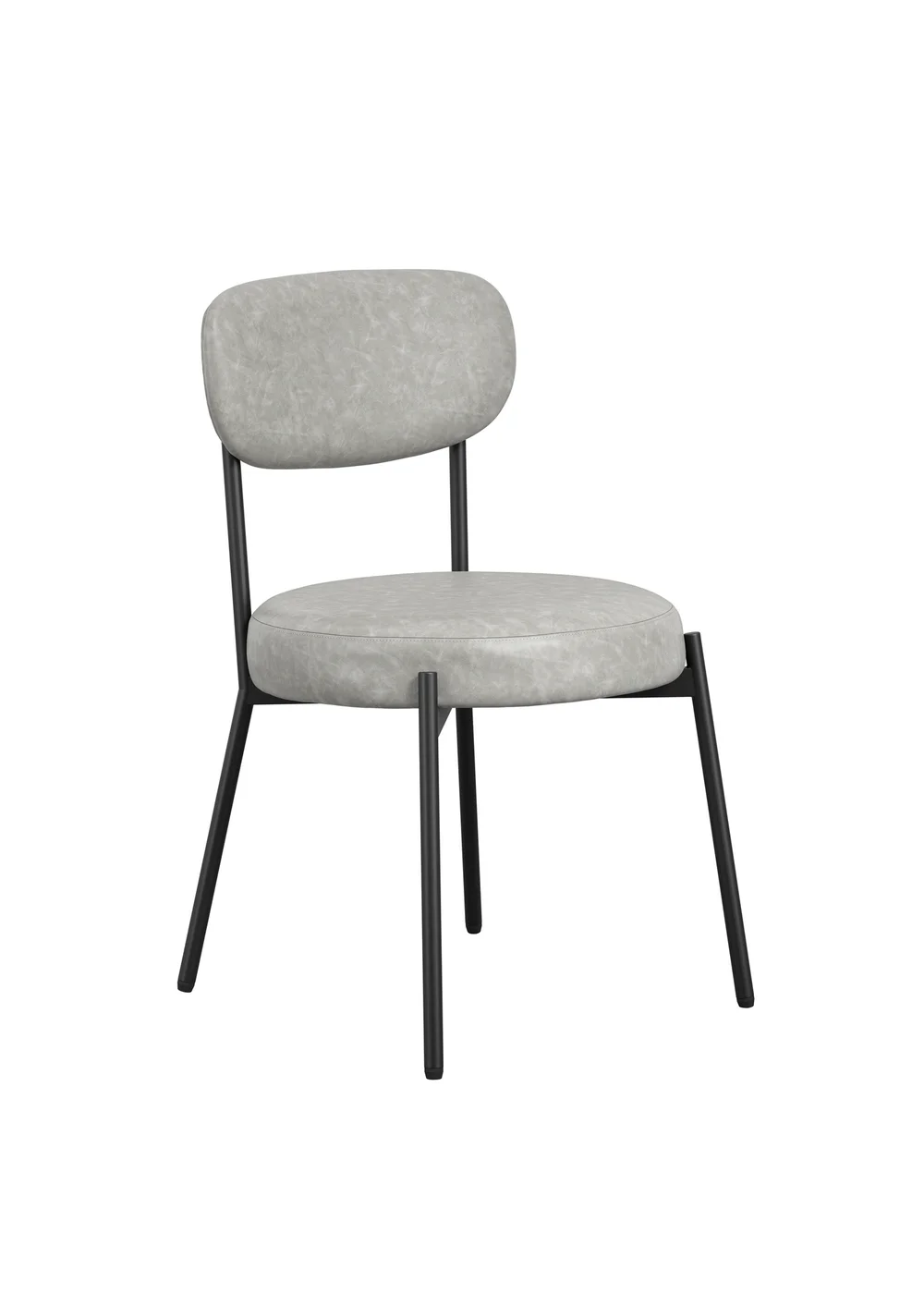 Aura Toby Graphite Dining Chair (2 Per Pack) - One Size Image 3